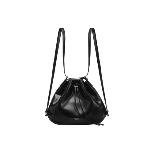 Tanita West Коровья кожа Рюкзак Средний Женские Черный