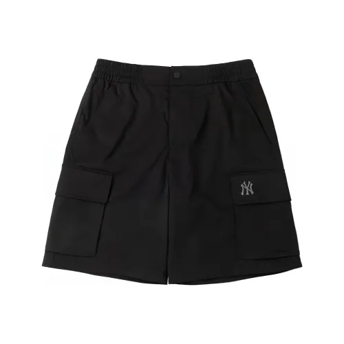 Mlb Base Logo New York Yankees Cargo Shorts Unisex Black МЛБ Базовый Лого Нью-Йорк Янкис Карго Шорты Унисекс Черный