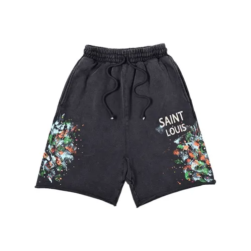 SSSAINT LOUIS Черные Унисекс Повседневные шорты