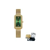 Сетчатая сумка, золото, зеленый