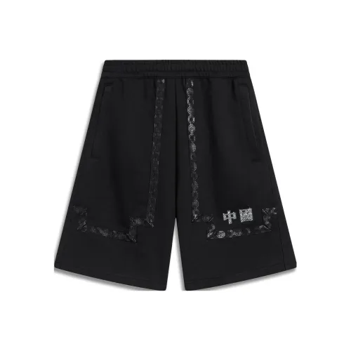 LINING Sports Fashion Collection Повседневные шорты Мужские Черные