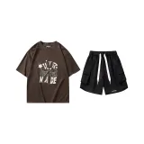 Комплект (Мокко топ + черные штаны)