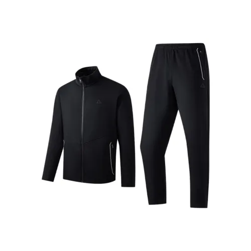 PEAK Бег Одежда Наборы Мужской Черный