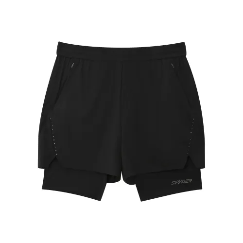 SPYDER Тренировка Повседневные Шорты Мужские Черные