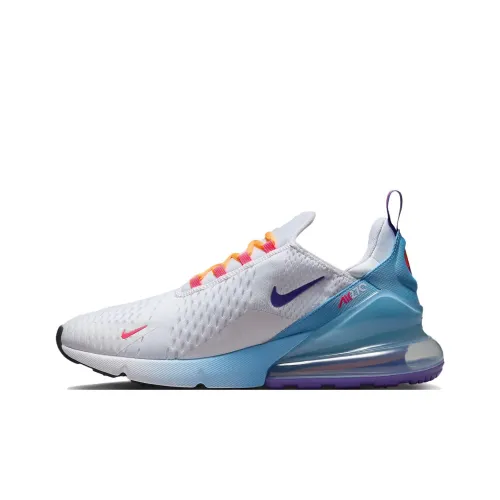 Nike Air Max 270 Low Топ Повседневная обувь Мужская Синяя Белая