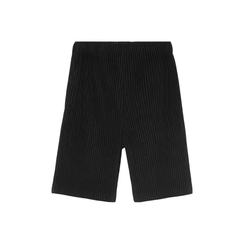 Homme Plissé Issey Miyake Черные Мужские Повседневные Шорты
