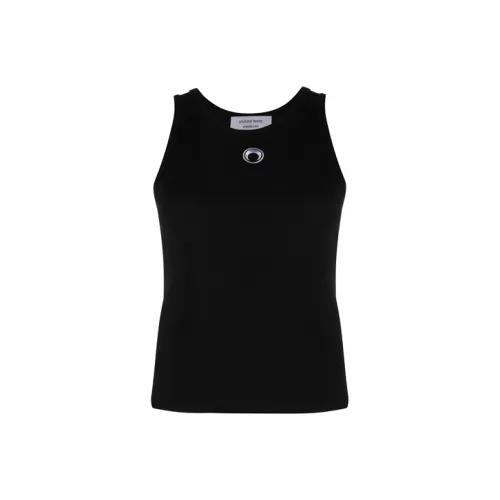 Marine Serre Черные Женские Майки