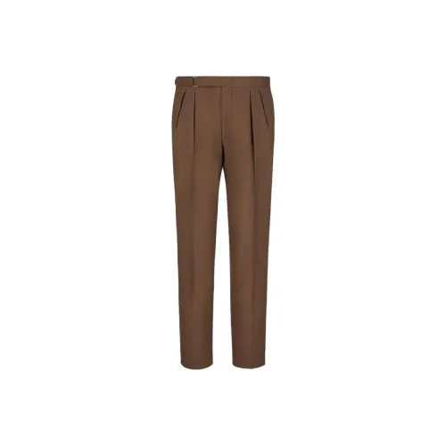 Canali Мужские Повседневные Брюки Коричневого Цвета