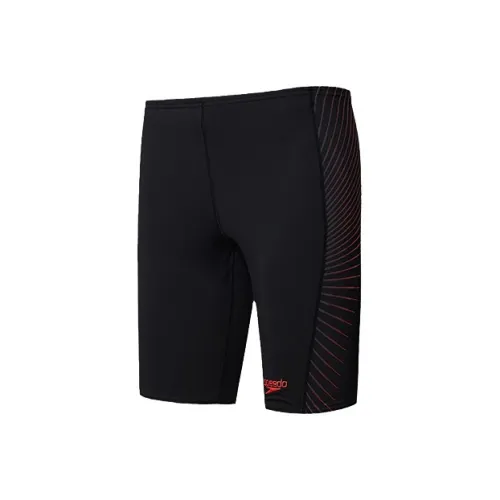 Speedo Черный/Красный Мужские Плавательные Шорты