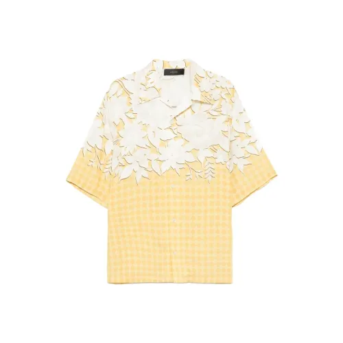 AMIRI SS25 Рубашка Мужская Верблюжий Желтый