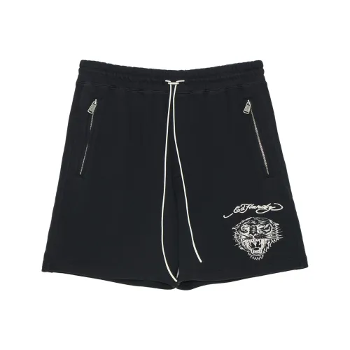 Ed Hardy Черные Мужские Повседневные Шорты