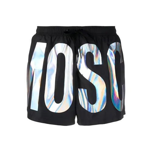 MOSCHINO Мужские черные плавательные шорты