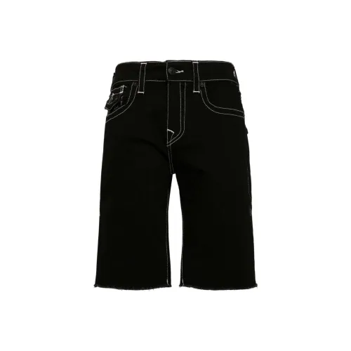 True Religion Мужские джинсовые шорты черного цвета