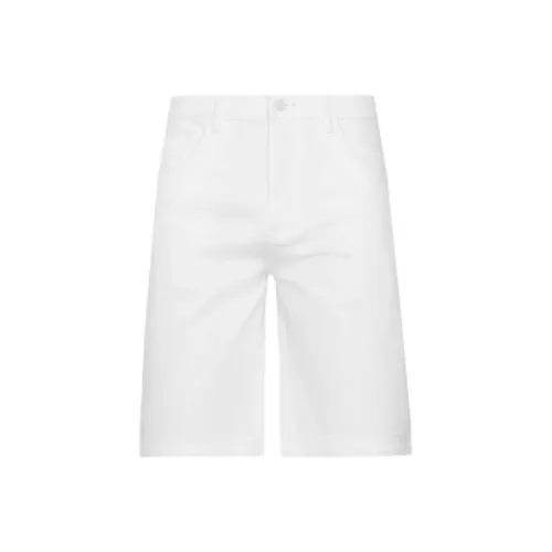 DIKENI Джинсовые шорты Мужские Песочный Белый