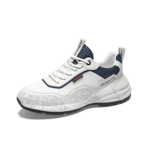 KOLUMB Дышащий Увеличение Высоты Низкий Топ Повседневный Мужской Белый Синий