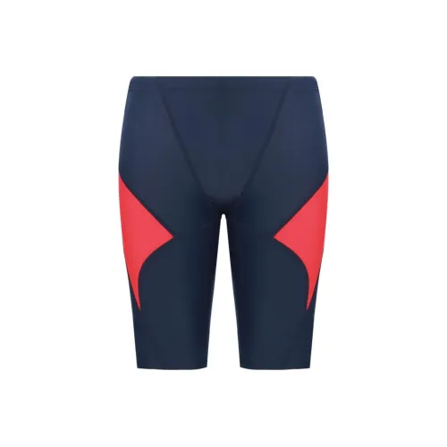 BALNEAIRE Красный Синий Пэчворк Мужские Плавательные Шорты