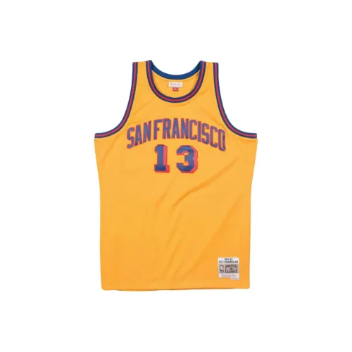 Mitchell Ness Золотая Мужская Баскетбольная Джерси