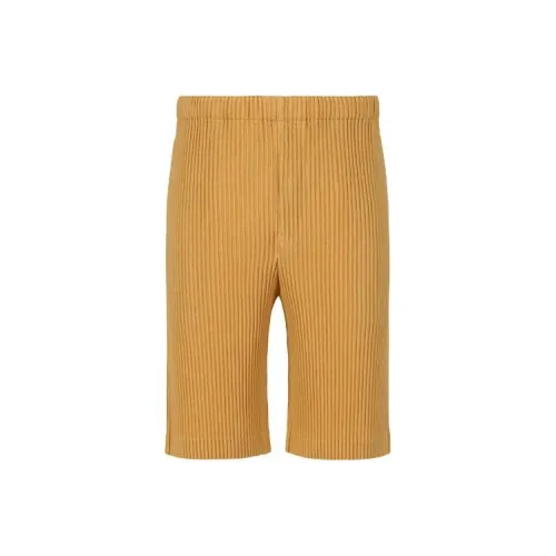 Homme Plissé Issey Miyake Желтые Мужские Повседневные Шорты