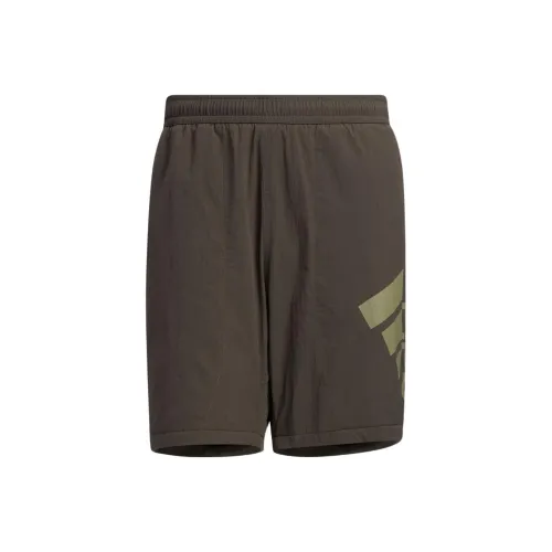 Adidas Olive Green Men's Casual Shorts Adidas Оливково-зеленые Мужские Повседневные Шорты