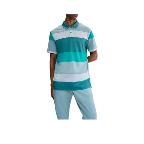 Nike Victory+ Dri Fit Swoosh Мужское Поло Синие Белые