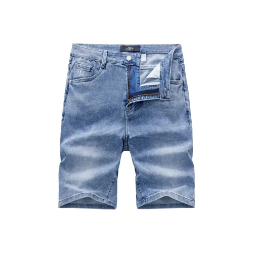 SEPTWOLVES Джинсовые шорты Мужские Небесно-голубые