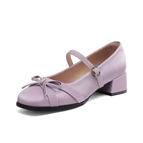 Daphne Грубый каблук Туфли Мэри Джейн Женские