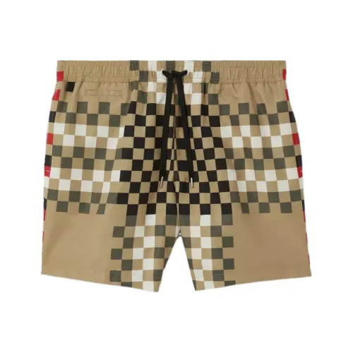 Burberry SS23 Пляжные шорты Мужские Бежевые