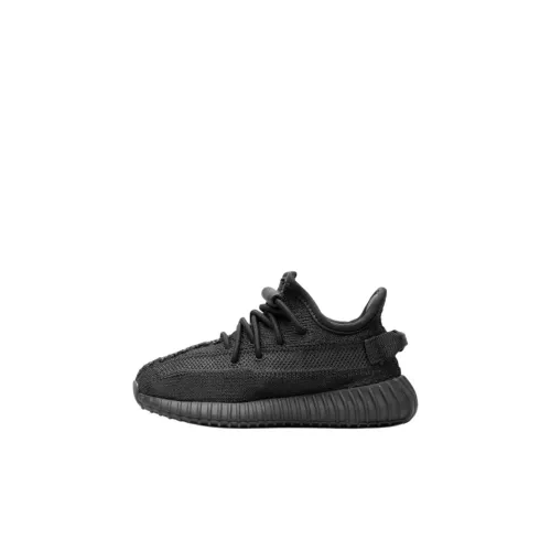 Adidas Yeezy Boost 350 V2 Slip-resistant Abrasion-resistant Низкий топ Обувь для малышей Черный Infant и Toddler