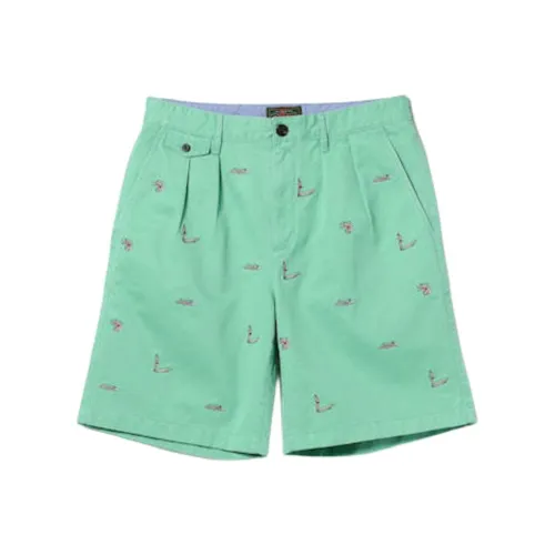 BEAMS x J. Crew SS24 Джинсовые шорты Мужские Зеленые