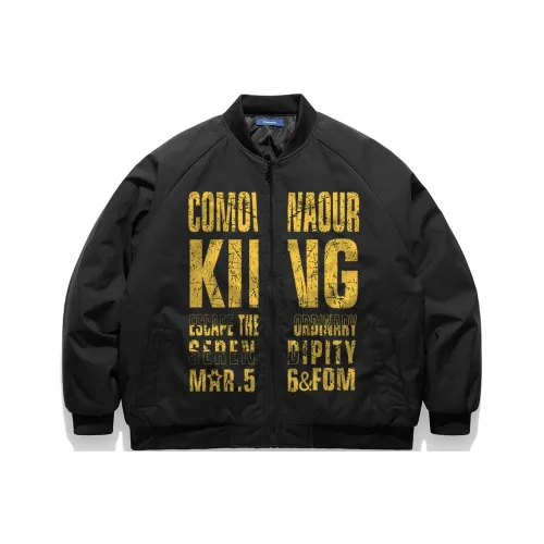 COMOWA Хлопковый пуховик унисекс черного цвета