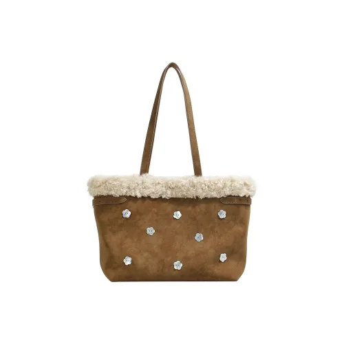 LOSEA ПУ (полиуретан) Сумка через плечо большая женская коричневая