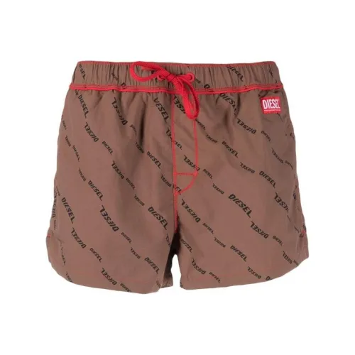 DIESEL Коричневые Мужские Повседневные Шорты