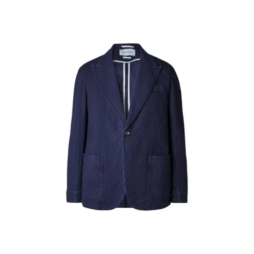 OLIVER SPENCER Бизнес-костюм мужской цвет индиго