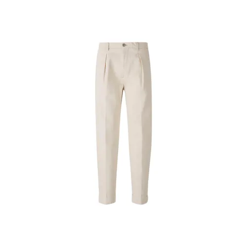 AOC White Men's Casual Pants AOC Белые Мужские Повседневные Брюки