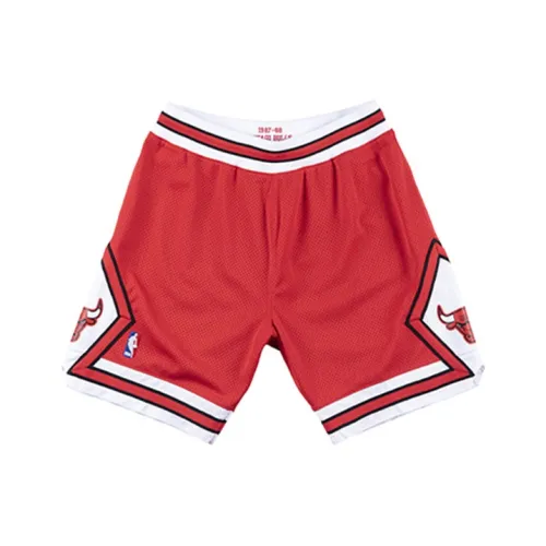 MITCHELL NESS Баскетбольные шорты Мужские Красные