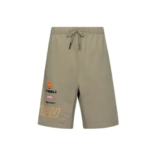 EVISU Повседневные шорты Мужские Армейский зеленый