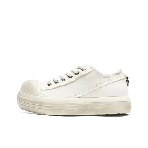WEISHIBANGWEI Canvas Shoes Men's White