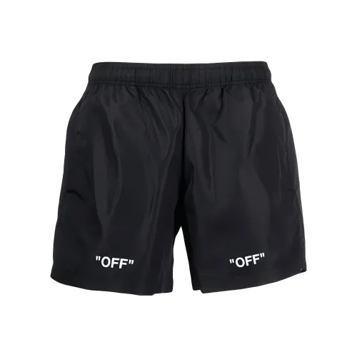 Off Белый FW22 Черный Мужские Плавательные Шорты