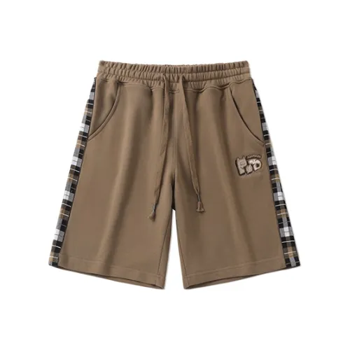 LAMLICKA Коричневые унисекс повседневные шорты