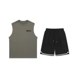 Комплект одежды (Тауповый топ + Черные штаны)