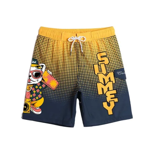 GAILANG Желтые Мужские Пляжные Шорты