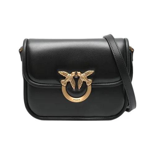 PINKO Телячья кожа Сумка через плечо Сумка на плечо Мини Женская Черная