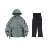 Комплект (серая топ+черные брюки)