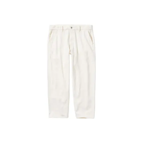 UNIQLO Сливочный Унисекс Джинсы