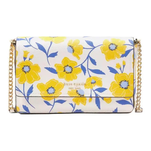 Kate Spade Кожа Сумка через плечо Кошелек Женские Кремовый