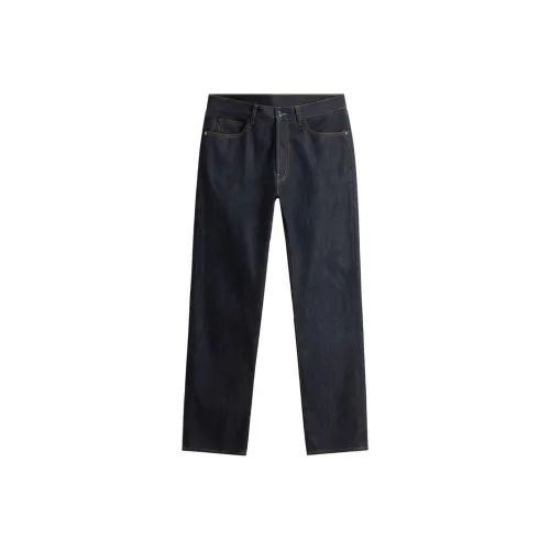 WOOLRICH Темно-серые джинсы мужской черный