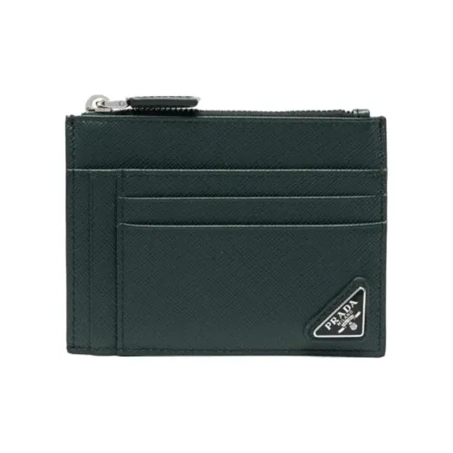 PRADA Кожа Кошелек Мужской Зеленый