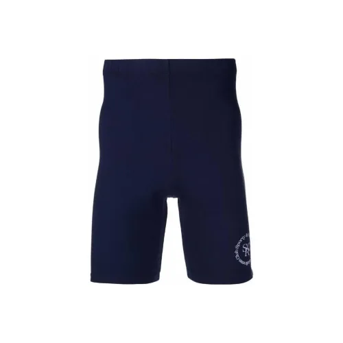 SPORTY & RICH Темно-синие мужские повседневные шорты