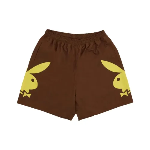 PLEASURES совместный бренд Коричневые Мужские Повседневные Шорты