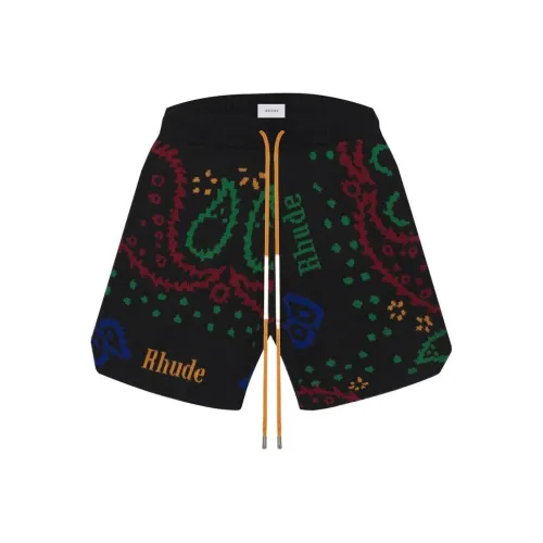 RHUDE Черные Мужские Повседневные Шорты